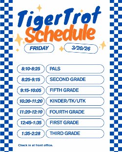 Tiger Trot Fundraiser Flyer